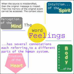 If there is one thing that would be exceedingly useful to people is to differentiate what they mean by the word feeling.